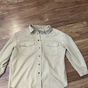 Tan Button-Up Shirt